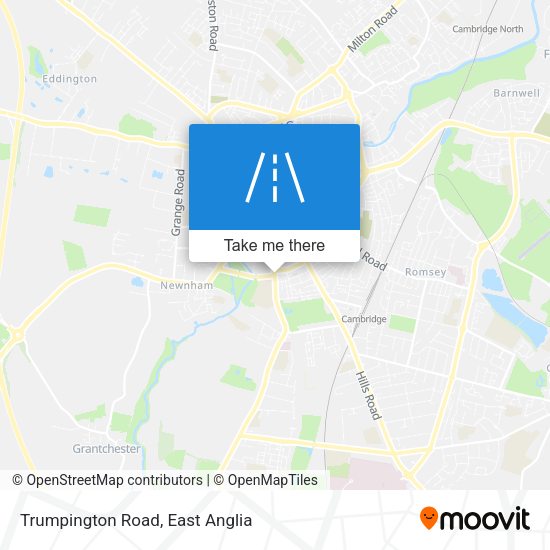 Trumpington Road map