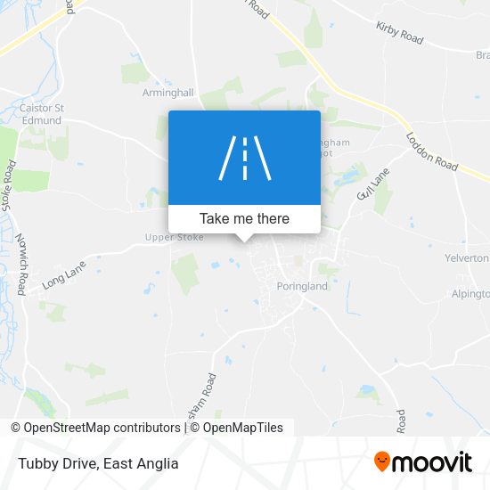 Tubby Drive map