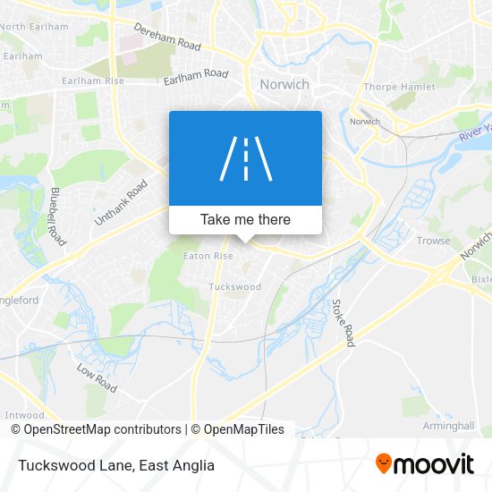 Tuckswood Lane map