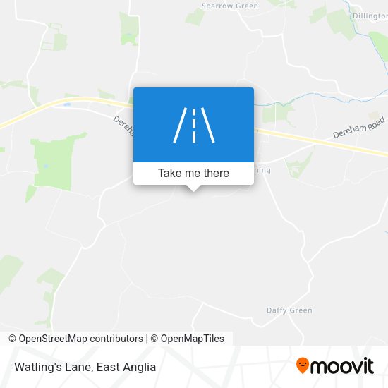 Watling's Lane map