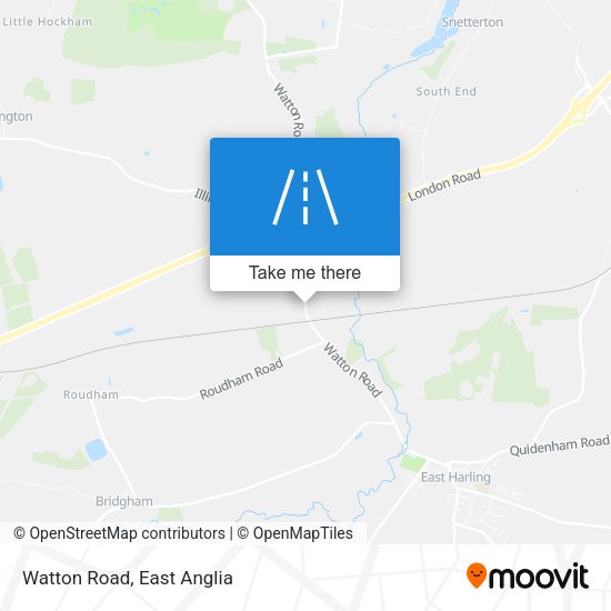 Watton Road map