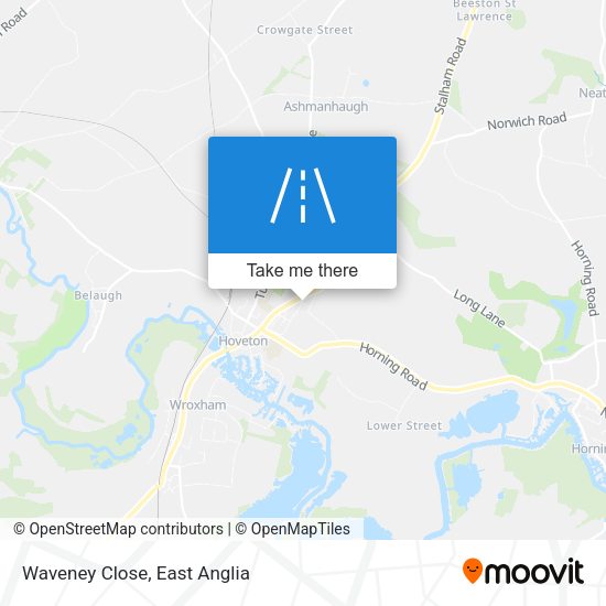 Waveney Close map