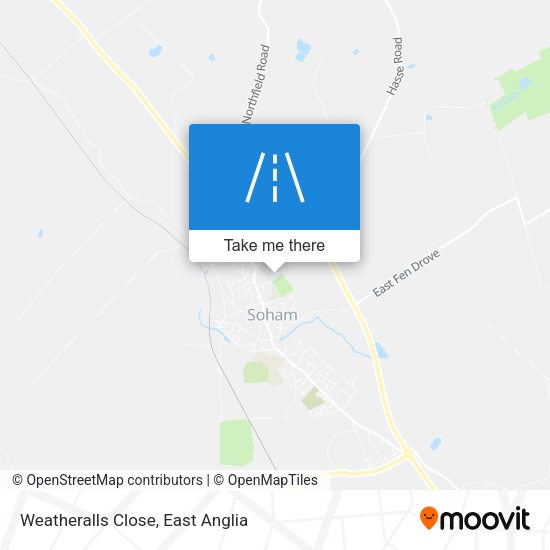 Weatheralls Close map