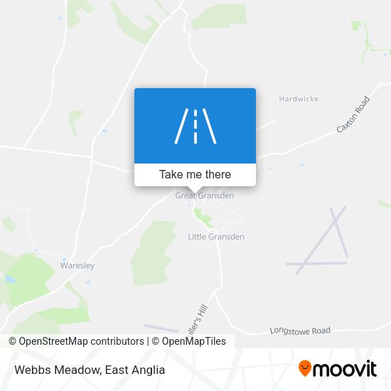 Webbs Meadow map