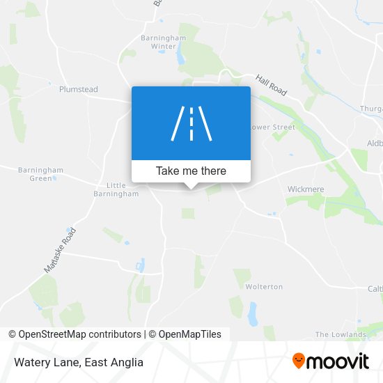 Watery Lane map