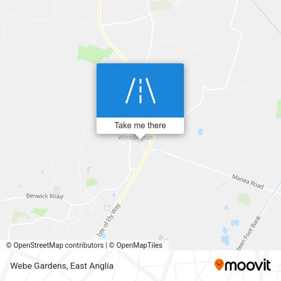 Webe Gardens map