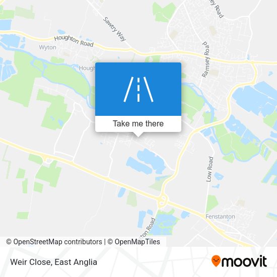 Weir Close map