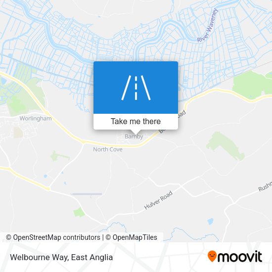 Welbourne Way map