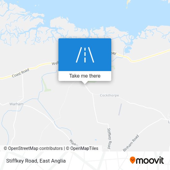 Stiffkey Road map