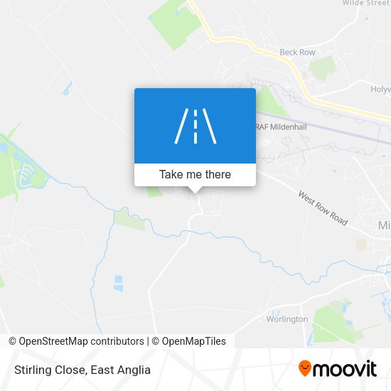 Stirling Close map