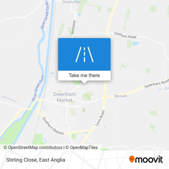 Stirling Close map