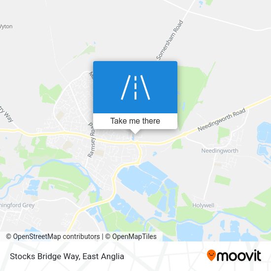 Stocks Bridge Way map