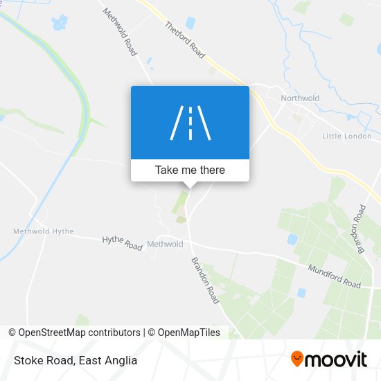Stoke Road map