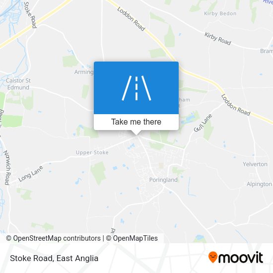 Stoke Road map
