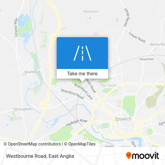 Westbourne Road map