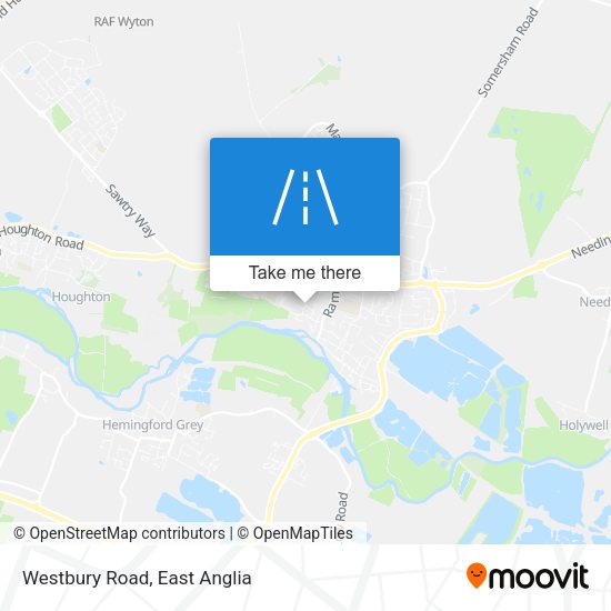Westbury Road map