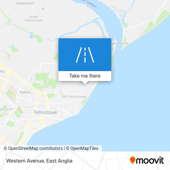 Western Avenue map