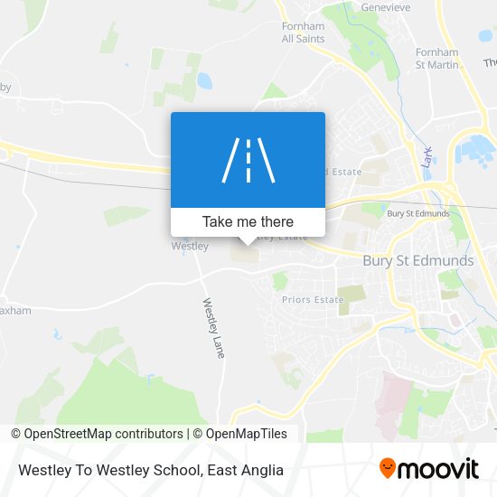 Westley To Westley School map