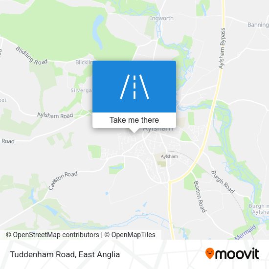 Tuddenham Road map