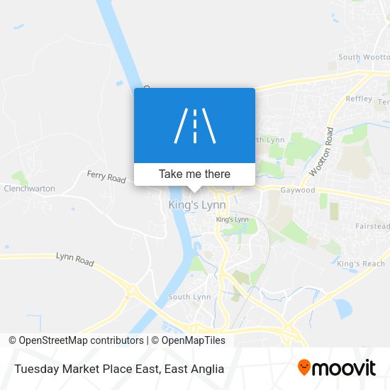 Tuesday Market Place East map
