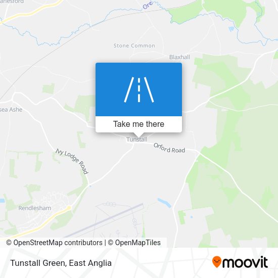 Tunstall Green map