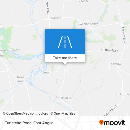 Tunstead Road map