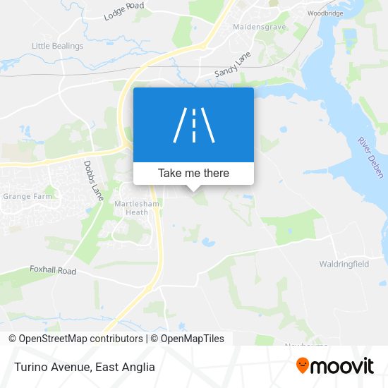 Turino Avenue map