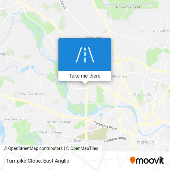 Turnpike Close map