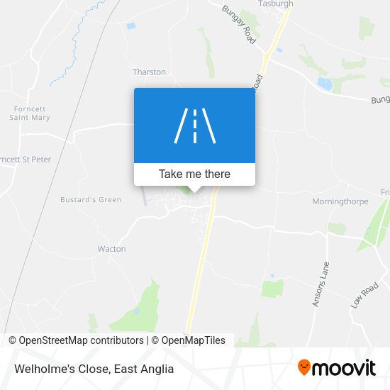 Welholme's Close map