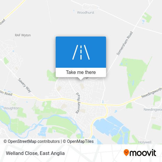Welland Close map