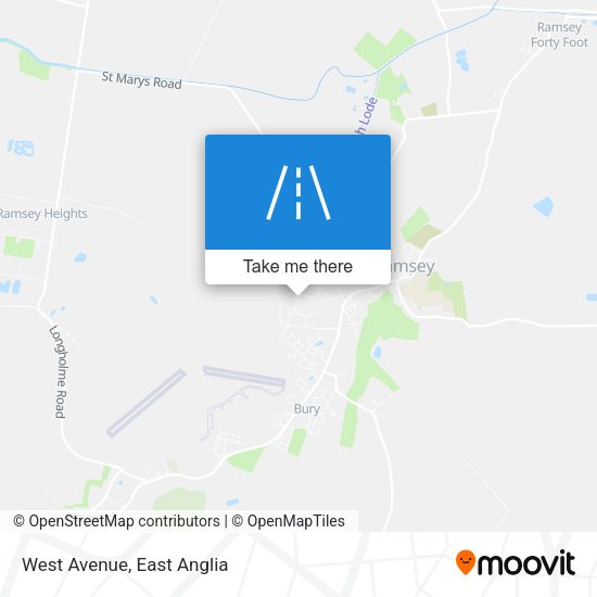 West Avenue map