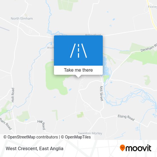 West Crescent map