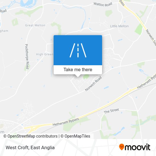 West Croft map