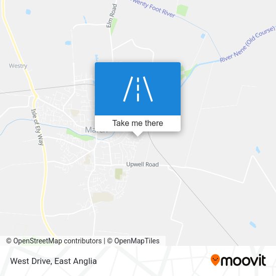 West Drive map
