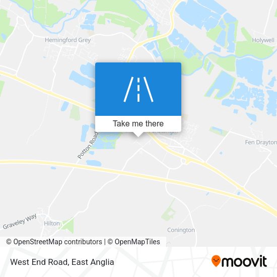 West End Road map