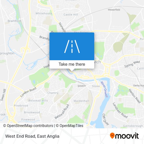 West End Road map