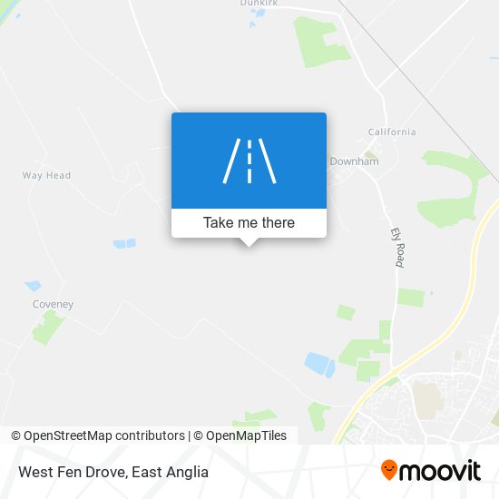 West Fen Drove map