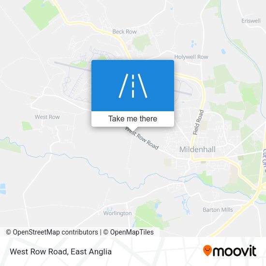 West Row Road map