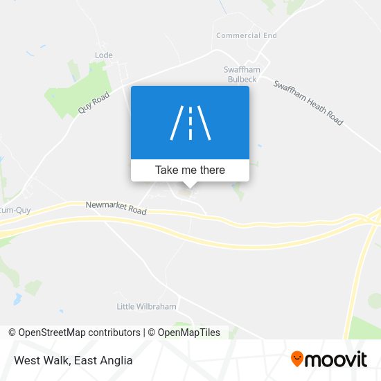 West Walk map