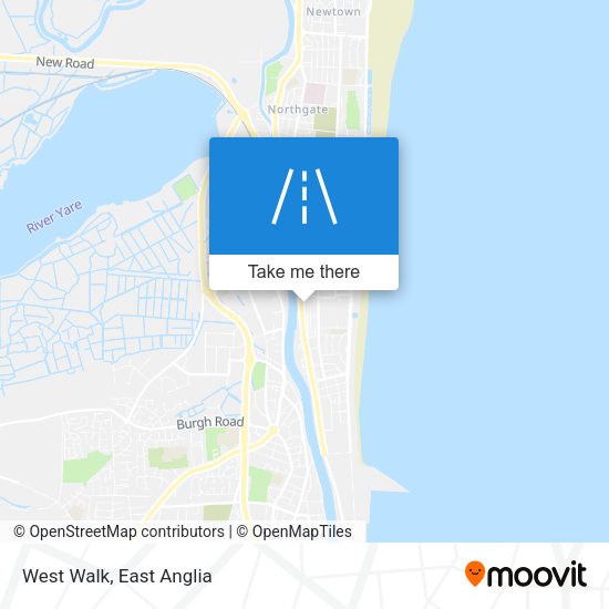 West Walk map