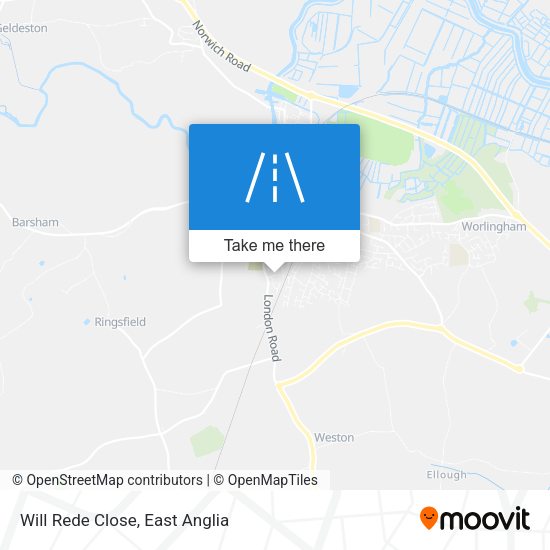 Will Rede Close map