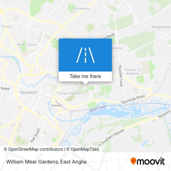 William Mear Gardens map