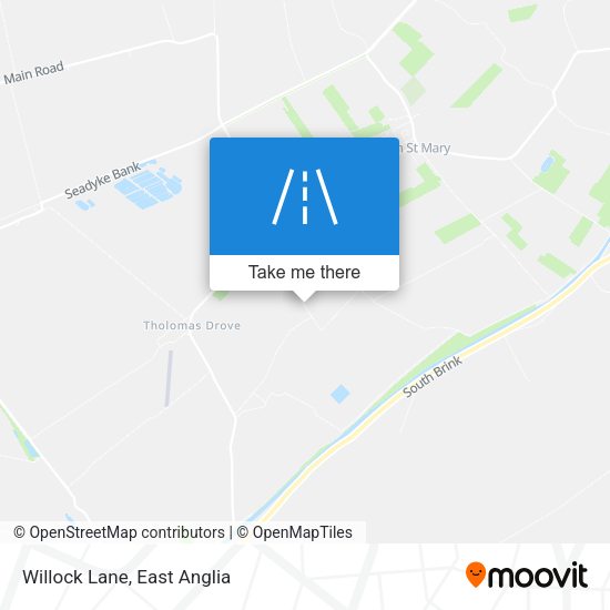Willock Lane map
