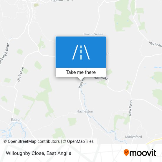 Willoughby Close map