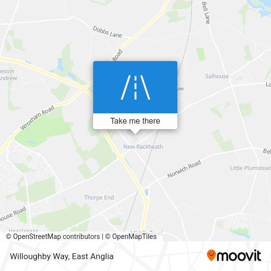 Willoughby Way map
