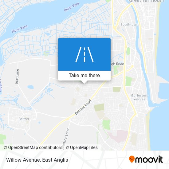 Willow Avenue map