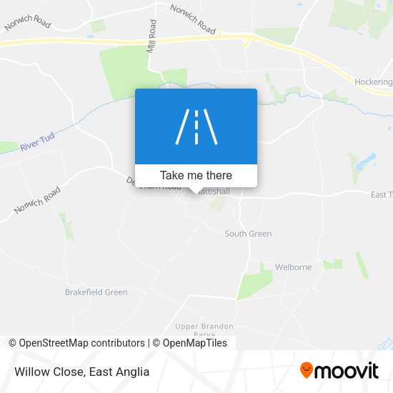 Willow Close map