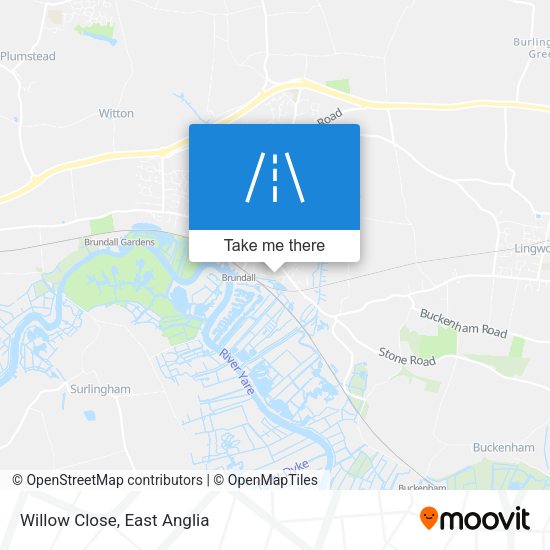 Willow Close map