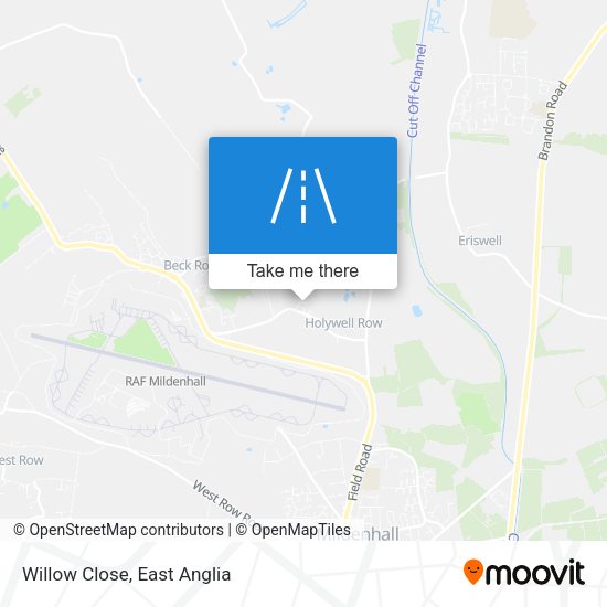 Willow Close map