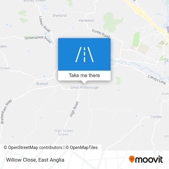 Willow Close map